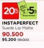 Promo Harga Wardah Instaperfect Suede Lip Matte  - Watsons