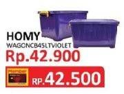 Promo Harga HOMY Wagon Container Box Violet  - Yogya