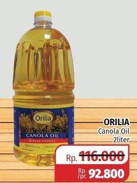 Promo Harga ORILIA Canola Oil 2 ltr - Lotte Grosir