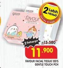 Promo Harga Favour Character Facial Tissue Gentle Touch 120 sheet - Superindo
