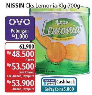 Promo Harga Nissin Cookies Lemonia 650 gr - Alfamidi