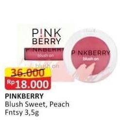 Promo Harga PINKBERRY Blush On Peach Fantasy, Sweet Pink 3 gr - Alfamart