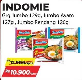 Promo Harga Indomie Mi Goreng Jumbo Ayam Panggang, Rendang, Spesial 120 gr - Alfamart