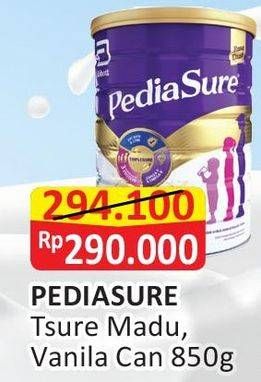 Promo Harga PEDIASURE Complete Triplesure Madu, Vanila 850 gr - Alfamart