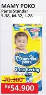 Promo Harga Mamy Poko Pants Xtra Kering S38, M32, L28 28 pcs - Alfamart