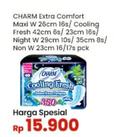 Promo Harga Charm Extra Comfort Maxi/Cooling Fresh   - Indomaret