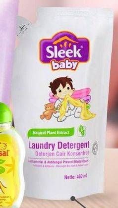 Promo Harga Sleek Baby Laundry Detergent 450 ml - Carrefour