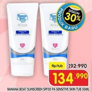 Promo Harga Banana Boat Simply Protect Aqua SPF50 50 ml - Superindo