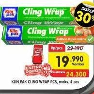 Promo Harga KLINPAK Cling Wrap 6 M  - Superindo
