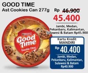 Promo Harga GOOD TIME Chocochips Assorted Cookies Tin 277 gr - Alfamart