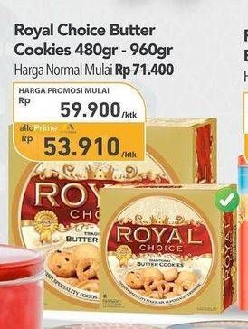 Promo Harga Danish Royal Choice Butter Cookies 480 gr - Carrefour