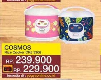 Promo Harga COSMOS CRJ 3306 Rice Cooker  - Yogya