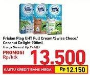 Promo Harga FRISIAN FLAG Susu UHT Purefarm Full Cream, Swiss Chocolate, Coconut Delight 900 ml - Carrefour