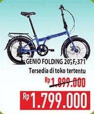 Promo Harga Genio Folding Bike 20" F-371  - Hypermart