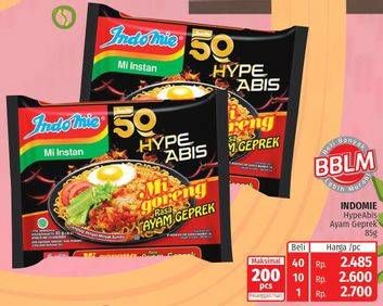 Promo Harga INDOMIE Hype Abis Ayam Geprek 85 gr - Lotte Grosir