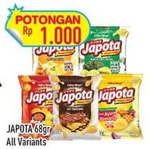 Promo Harga Japota Potato Chips All Variants 68 gr - Hypermart