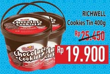 Promo Harga Richwell Biskuit Chocolate Cookies 400 gr - Hypermart
