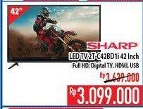 Promo Harga SHARP 2T-C42BD1i | LED TV 42"  - Hypermart