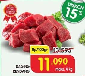 Promo Harga Daging Rendang Sapi per 100 gr - Superindo