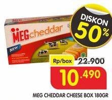 Promo Harga MEG Cheddar Cheese 180 gr - Superindo