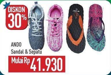 Promo Harga ANDO Sandal/Sepatu  - Hypermart