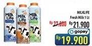 Promo Harga MILK LIFE Fresh Milk 1000 ml - Hypermart