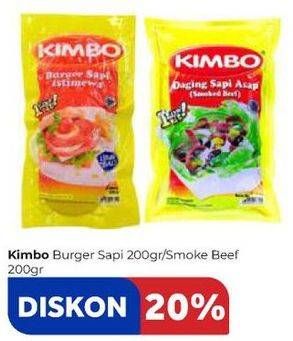 Promo Harga Kimbo Burger Sapi Istimewa/Smoked Beef  - Carrefour