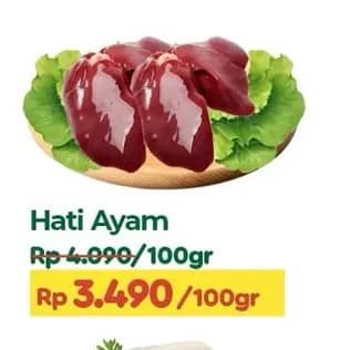 Promo Harga Hati Ayam per 100 gr - TIP TOP