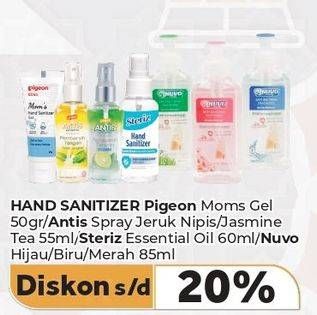 Promo Harga Pigeon/Antis/Steriz/Nuvo Hand Sanitizer  - Carrefour