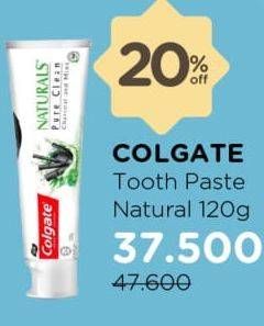 Promo Harga COLGATE Toothpaste Natural Extracts 120 gr - Watsons