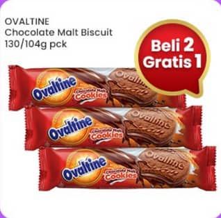 Promo Harga Ovaltine Chocolate Malt Cookies 104 gr - Indomaret