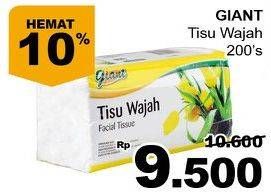 Promo Harga GIANT Tisu Wajah 200 pcs - Giant