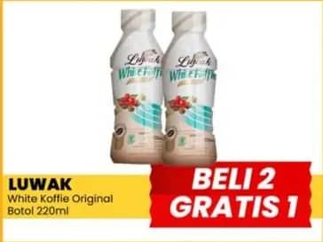 Promo Harga Luwak White Koffie Ready To Drink Original 220 ml - Yogya