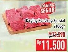 Promo Harga Daging Rendang Sapi Spesial per 100 gr - Hypermart