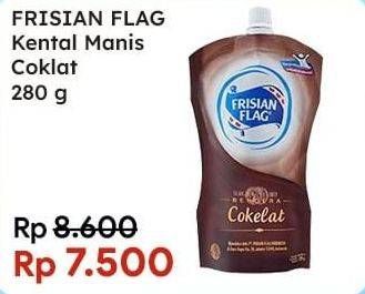 Promo Harga FRISIAN FLAG Susu Kental Manis Cokelat 280 gr - Indomaret