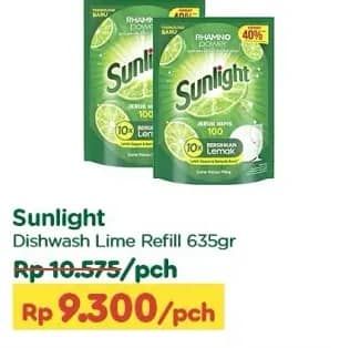 Promo Harga Sunlight Pencuci Piring Jeruk Nipis 100 640 ml - TIP TOP