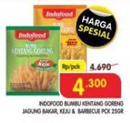 Promo Harga Indofood Bumbu Kentang Goreng Barbeque, Jagung Bakar, Keju 25 gr - Superindo