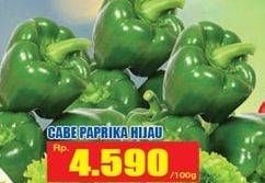 Promo Harga Cabe Paprika Hijau per 100 gr - Hari Hari