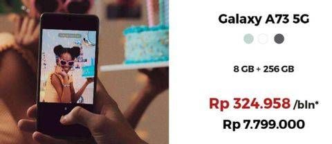 Promo Harga Samsung Galaxy A73 5G 8 GB + 256 GB  - Erafone