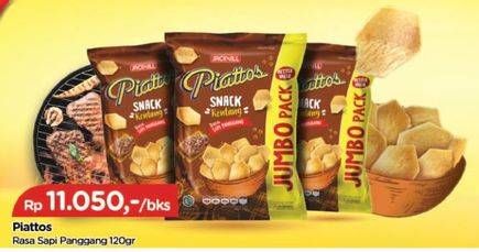 Promo Harga Piattos Snack Kentang Sapi Panggang 120 gr - TIP TOP