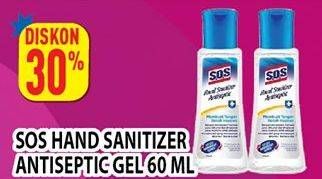 Promo Harga SOS Hand Sanitizer 60 ml - Hypermart