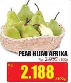 Promo Harga Pear Hijau Afrika per 100 gr - Hari Hari