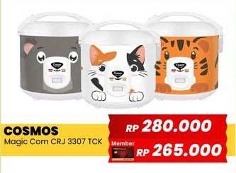 Promo Harga Cosmos CRJ-3307 Rice Cooker TCK 1800 ml - Yogya