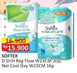 SOFTEX Daun Sirih Wing 23cm 20p, Natural Cool 23cm 16p
