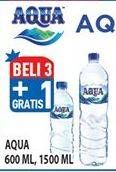 Promo Harga AQUA Air Mineral per 3 botol - Hypermart