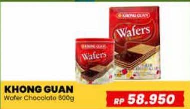 Promo Harga Khong Guan Wafers Chocolate 600 gr - Yogya