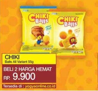 Promo Harga Chiki Balls Chicken Snack All Variants 60 gr - Yogya