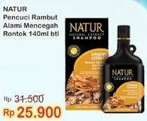 Promo Harga NATUR Shampoo Ginseng Extract Anti Hair Fall 140 ml - Indomaret