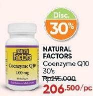 Promo Harga Natural Factors Coenzyme Q10 30 pcs - Guardian
