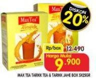 Promo Harga Max Tea Minuman Teh Bubuk Tarikk, Tarikk Jahe per 5 sachet 25 gr - Superindo